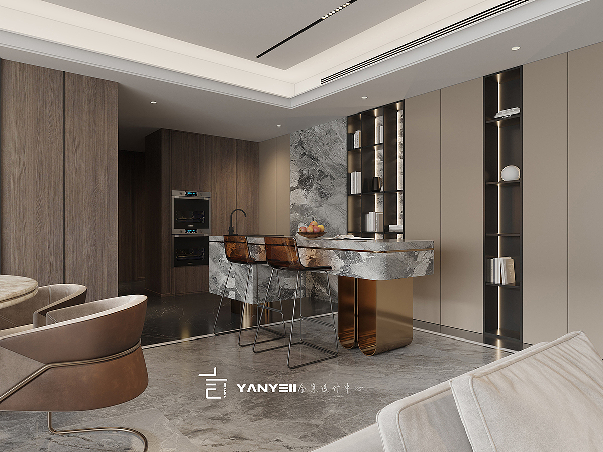 杭州东潮府|300㎡现代意式轻奢案例分享~