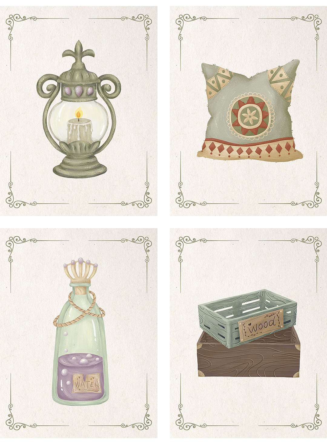 儿童插画之画点吃的再画点用的