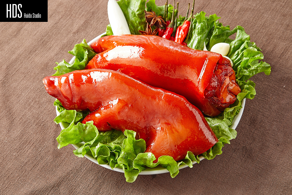 肉类食品酱猪蹄产品静物图片拍摄