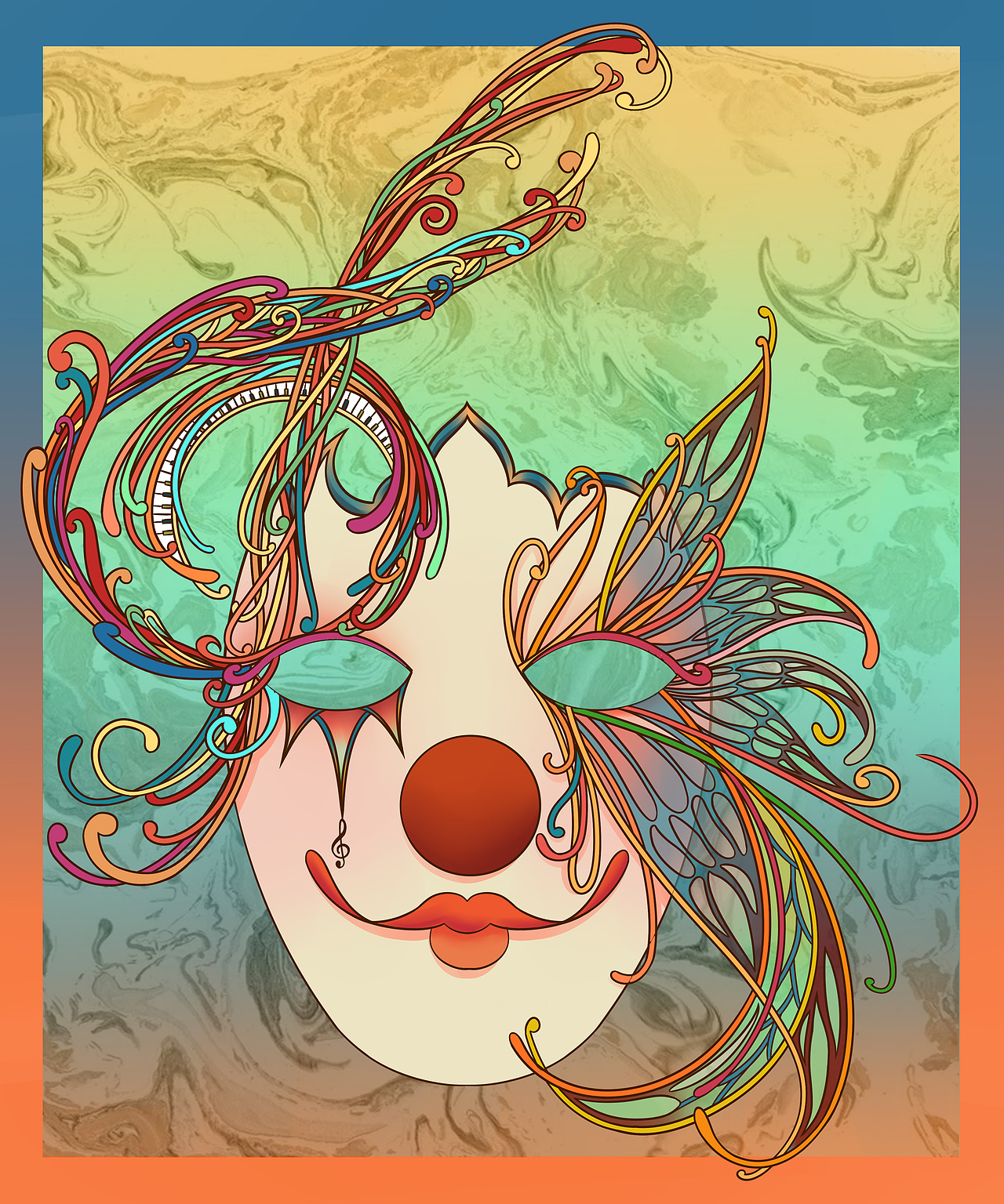 马戏团面具之乐师