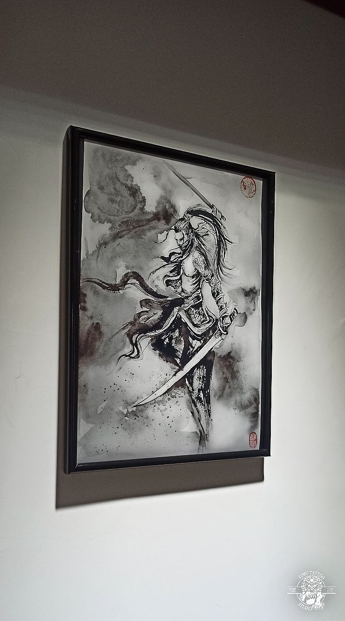 三国 泼墨中国风手稿插画水墨（图ZMzM0NDQ3MjY4） - 艺术插画 - 站酷设计师长沙子沐刺青原创素材 - 站酷ZCOOL