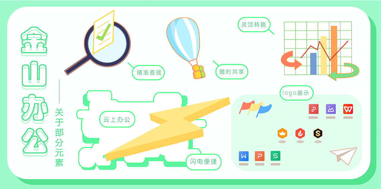 WPS创意图形图案设计大赛——轻简办公（图ZMjY2NjI0NzY4） - 图案 - 站酷设计师ENOUGH囡囡原创素材 - 站酷ZCOOL