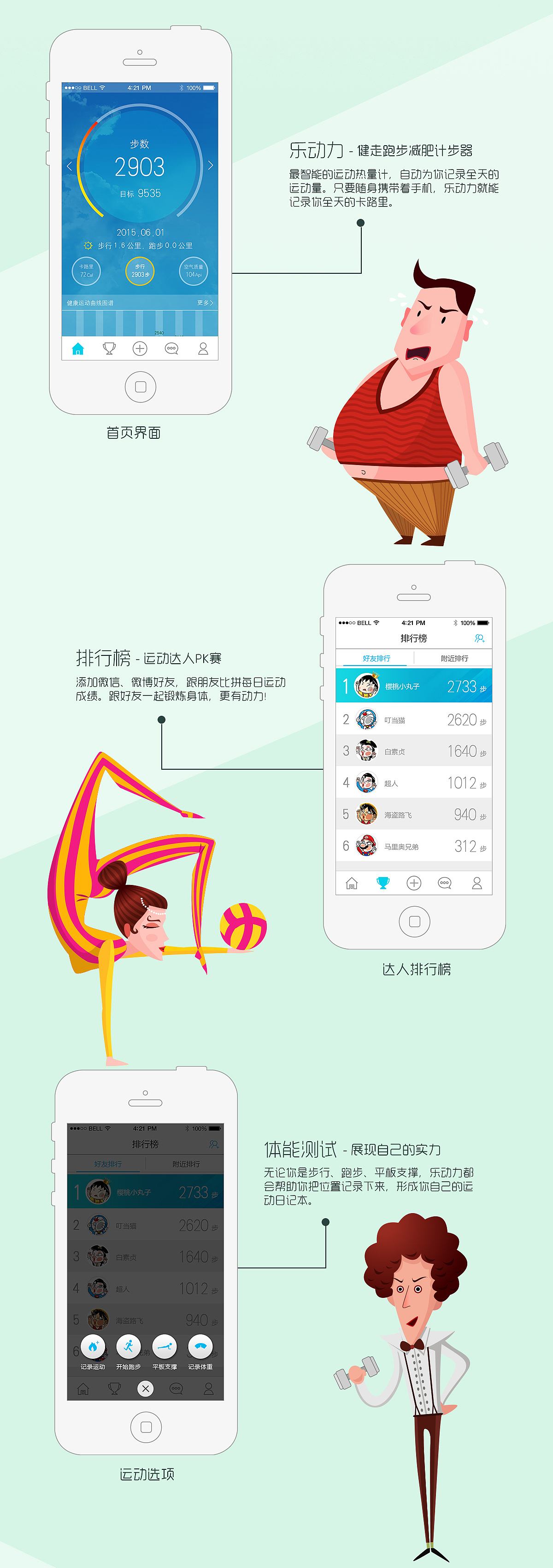 关于乐动力APP的界面包装设计与视觉设计规范