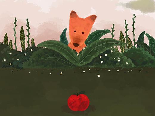 小狐貍的小蘋果（個人主頁-ZMjk0NjE4MzY=） - 兒童插畫 - 站酷設(shè)計師ccccliu原創(chuàng)素材 - 站酷ZCOOL