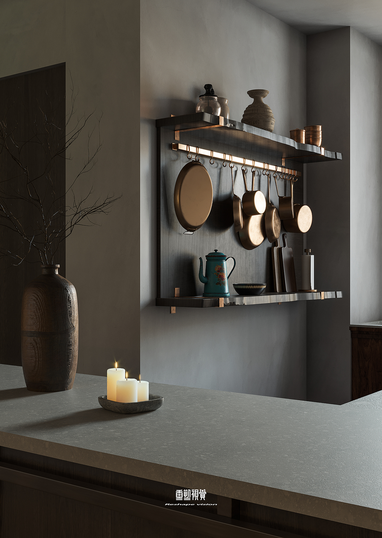 案例侘寂风设计的天花板 绝绝子