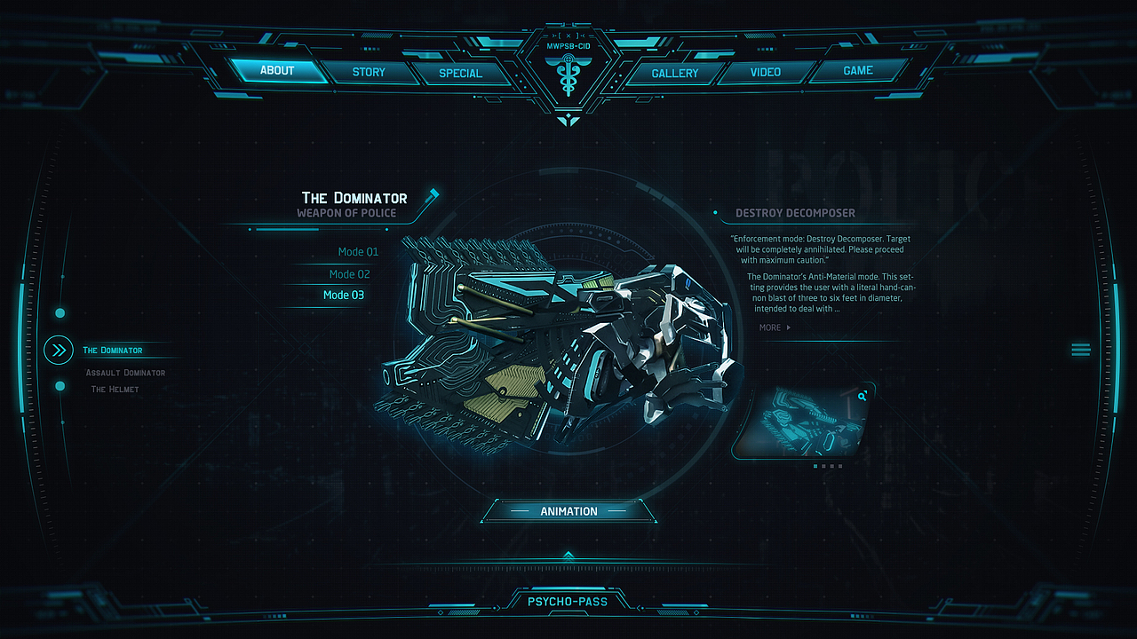 PSYCHO-PASS 页面设计（图ZODQ4NTgxNDA=） - 游戏/娱乐 - 站酷设计师蘭道原创素材 - 站酷ZCOOL