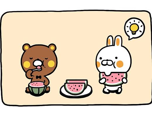 吃瓜（個人主頁-ZMjg2MDc0MDQ=） - 繪本 - 站酷設計師LUGE鹵鴿原創(chuàng)素材 - 站酷ZCOOL