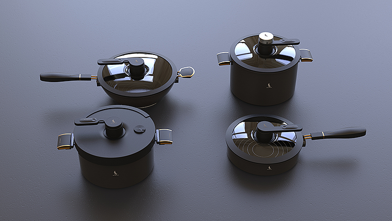 赛普瑞斯锅具四件套|工业/产品|生活用品|品物design - 原创作品