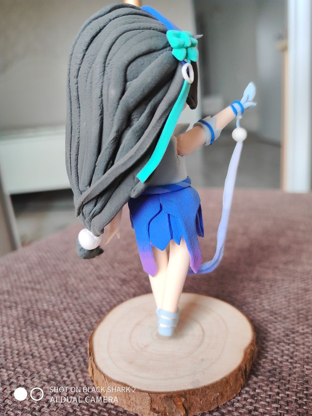 西施——【王者荣耀】黏土手残|手工艺|手办/模玩|鸭梨山大兔兔喵