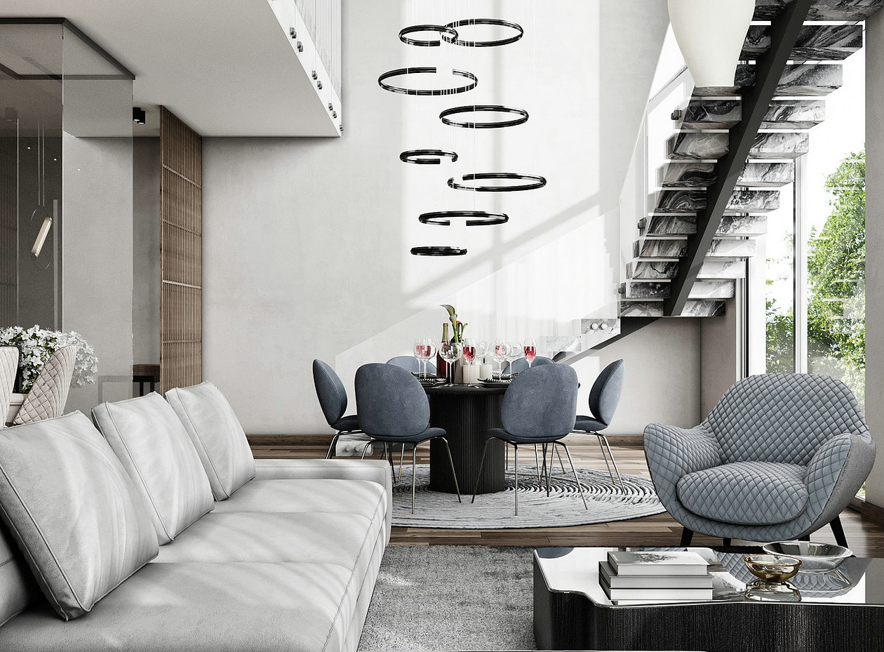 现代复式空间设计!