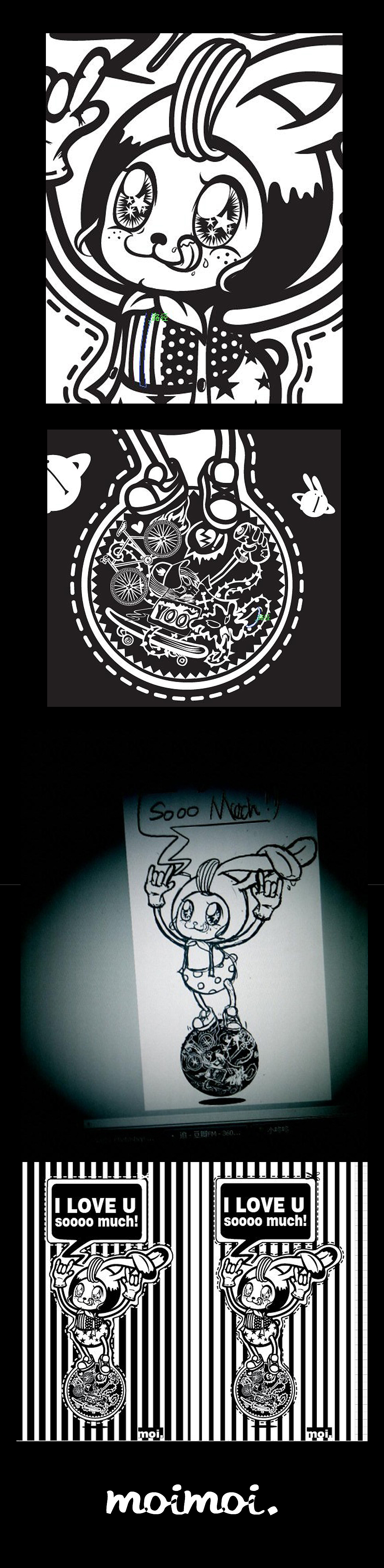 luv bunny!（图ZMzgxODQxMg==） - 新锐潮流插画 - 站酷设计师moiiiiiiix原创素材 - 站酷ZCOOL