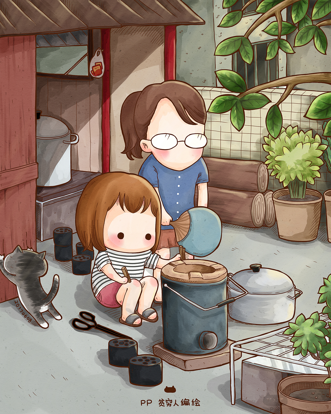 小時(shí)候(第1組)（圖ZODIzMjI5OTY=） - 藝術(shù)插畫 - 站酷設(shè)計(jì)師貧窮人原創(chuàng)素材 - 站酷ZCOOL