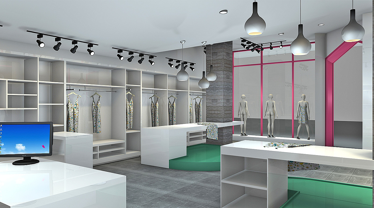 APPLE TREE女装专卖店（图ZNTA3NzE5MDQ=） - 展陈设计 - 站酷设计师空间设研所原创素材 - 站酷ZCOOL