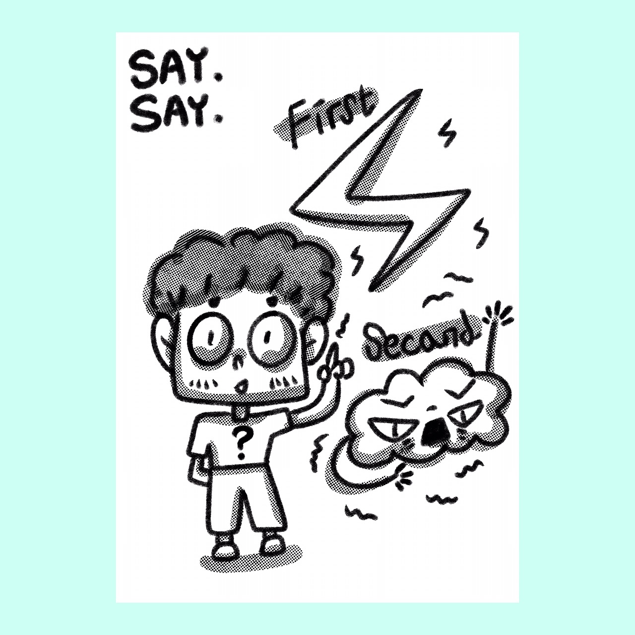 #SAY SAY#记录日常碎碎念（图ZMTY3MTI5OTA4） - 新锐潮流插画 - 站酷设计师鱼门门原创素材 - 站酷ZCOOL