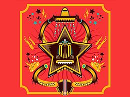 扁平化图腾图案