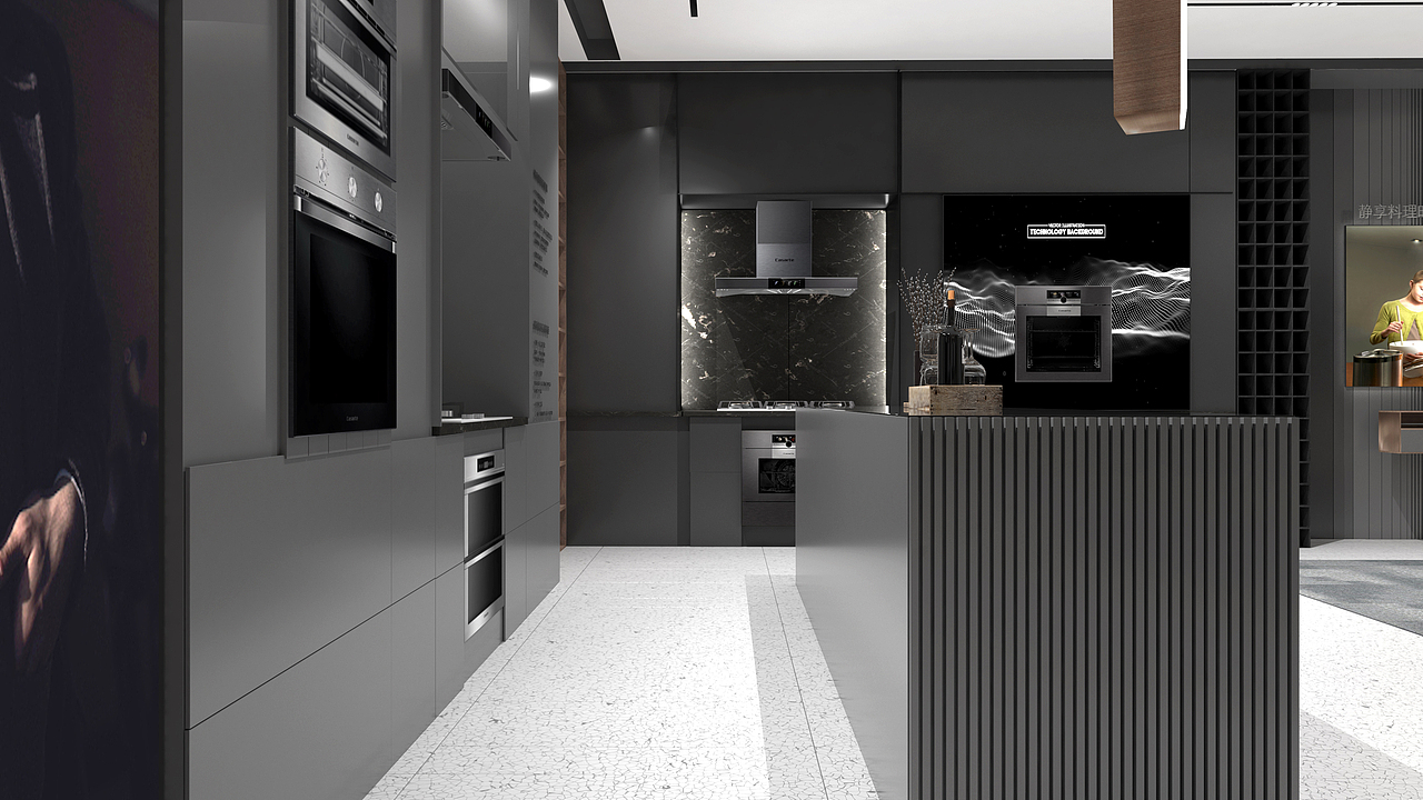 卡萨帝厨电200平旗舰店