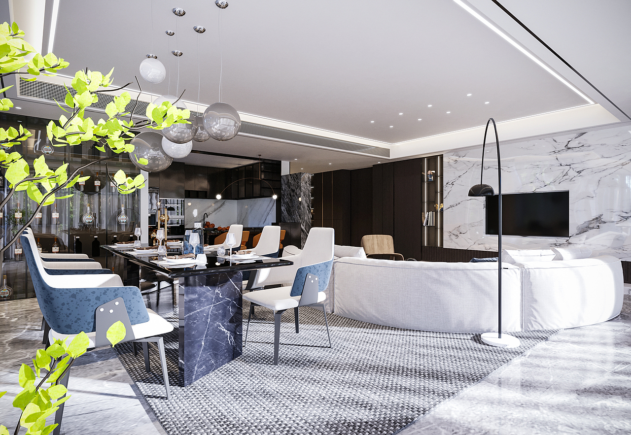 悦府 | 成都（图ZMjA2MDUxODIw） - 家装设计 - 站酷设计师野生設計原创素材 - 站酷ZCOOL