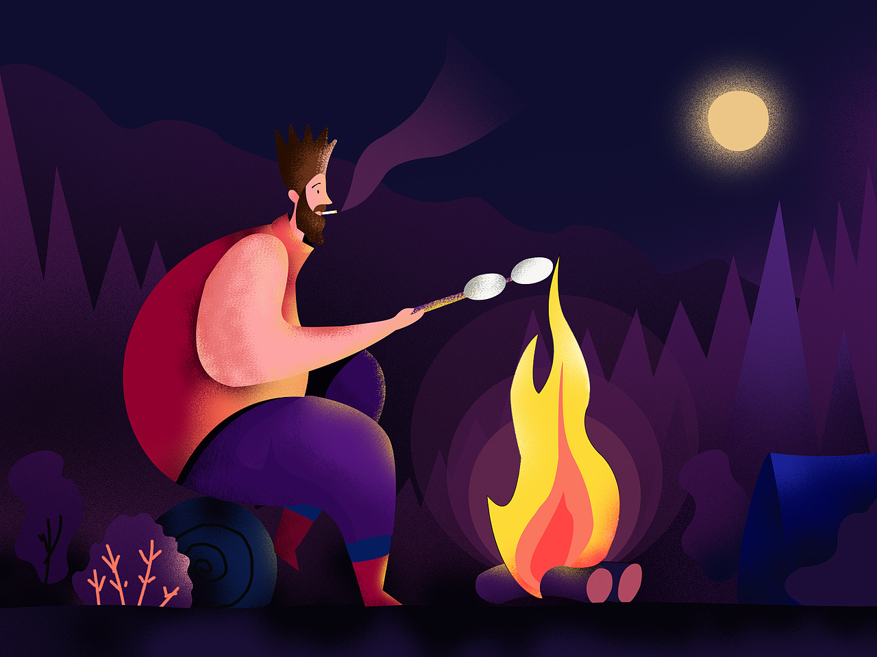 插画练习（图ZMTk2ODcxNDcy） - 艺术插画 - 站酷设计师上课从不睡觉原创素材 - 站酷ZCOOL