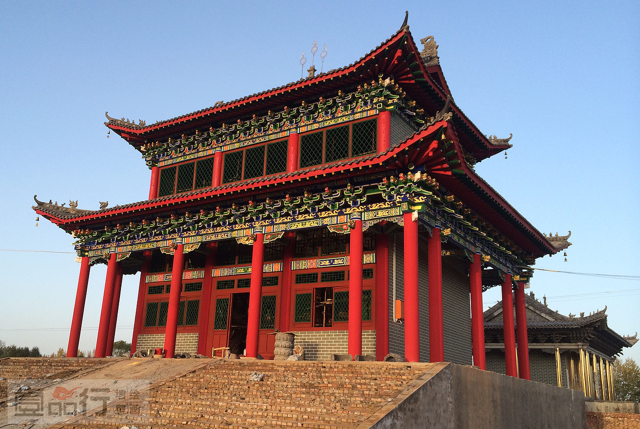 陕西曹家滩古建彩绘|中式墙面彩绘