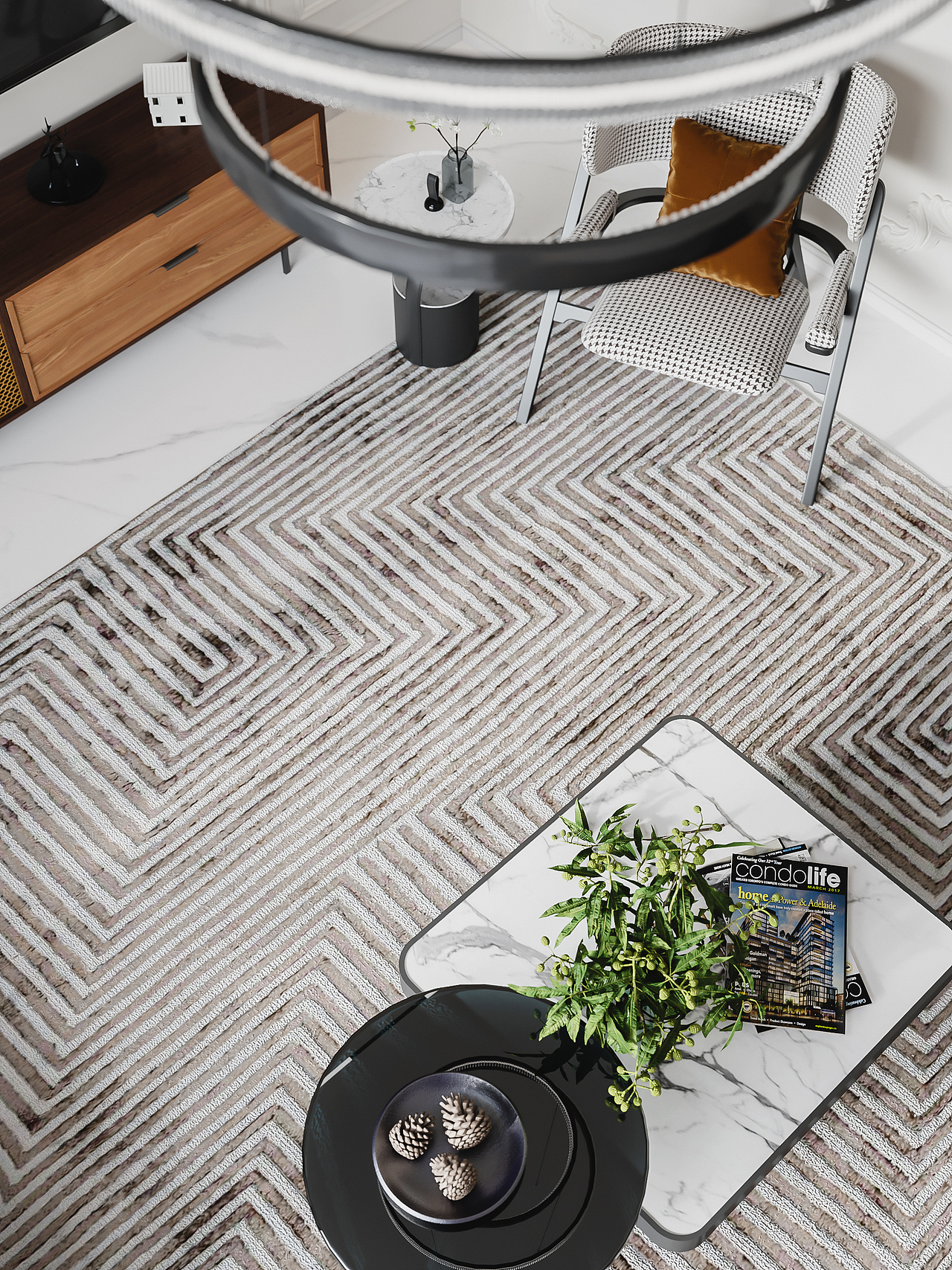 现代混搭风格效果图