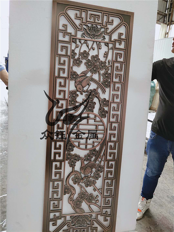 辽宁会所做旧红古铜铝艺浮雕别墅装饰屏风（图ZMjIxMzcyMDY4） - 家装设计 - 站酷设计师众钰金属原创素材 - 站酷ZCOOL