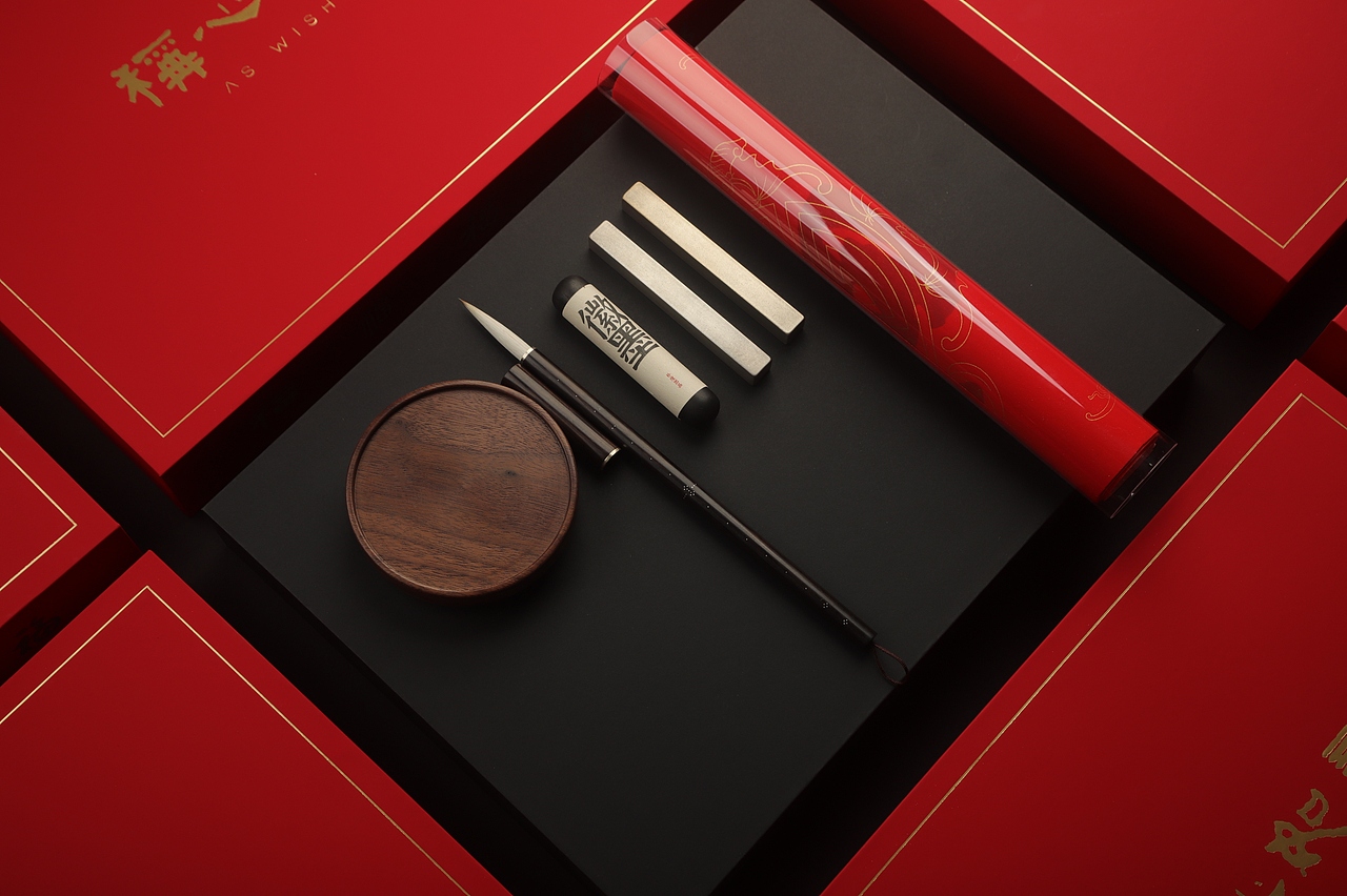 称心文房五福礼盒