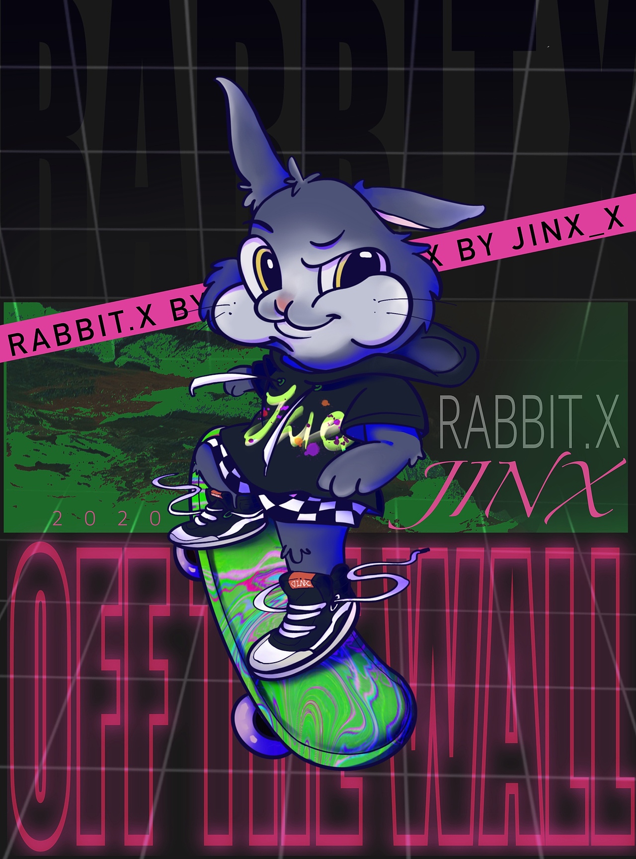 兔子兔子（图ZMjQxMjYzMTMy） - 新锐潮流插画 - 站酷设计师晚安锦锦原创素材 - 站酷ZCOOL