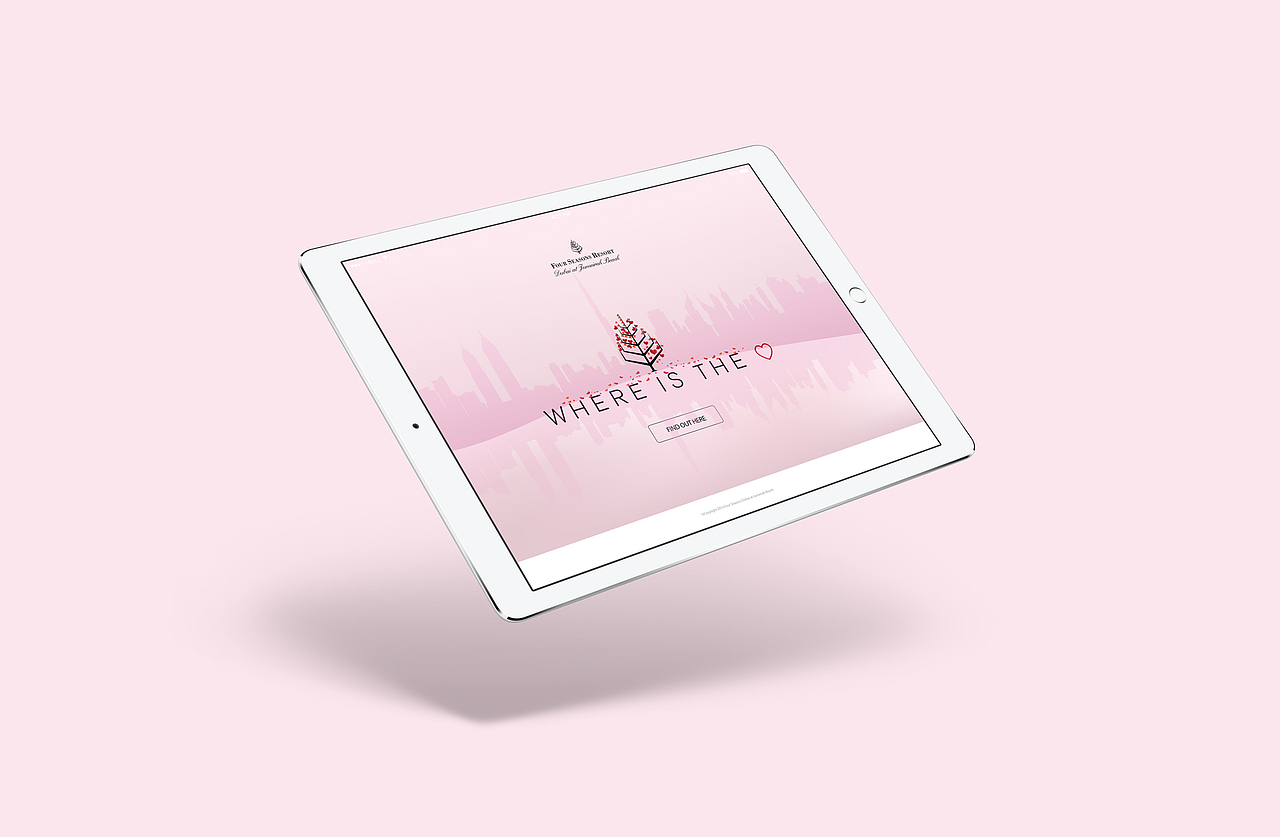 Four Seasons Dubai Valentine's Day Miniwebsit