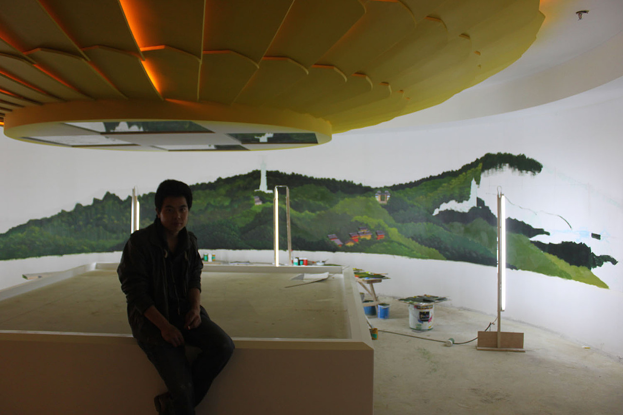 《南京牛首山墙绘》