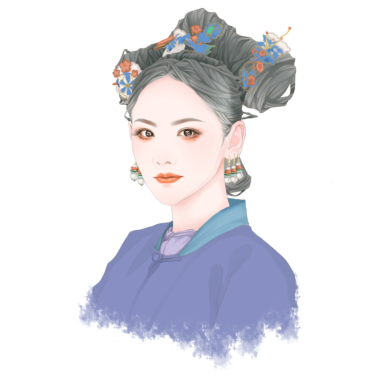 延禧攻略插画顺嫔