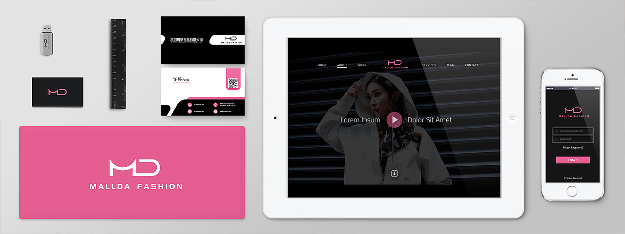 魔搭logo与延展应用（图ZNzU0NzU5Njg=） - 品牌 - 站酷设计师上菜原创素材 - 站酷ZCOOL