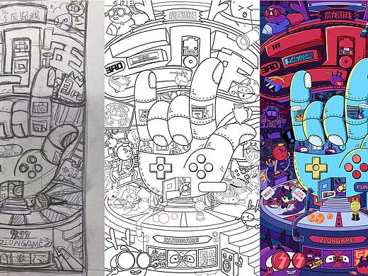 紫龙游戏3周年（个人主页-ZMzM2NTMzNDQ=） - 创作习作 - 站酷设计师万木文化设计原创素材 - 站酷ZCOOL