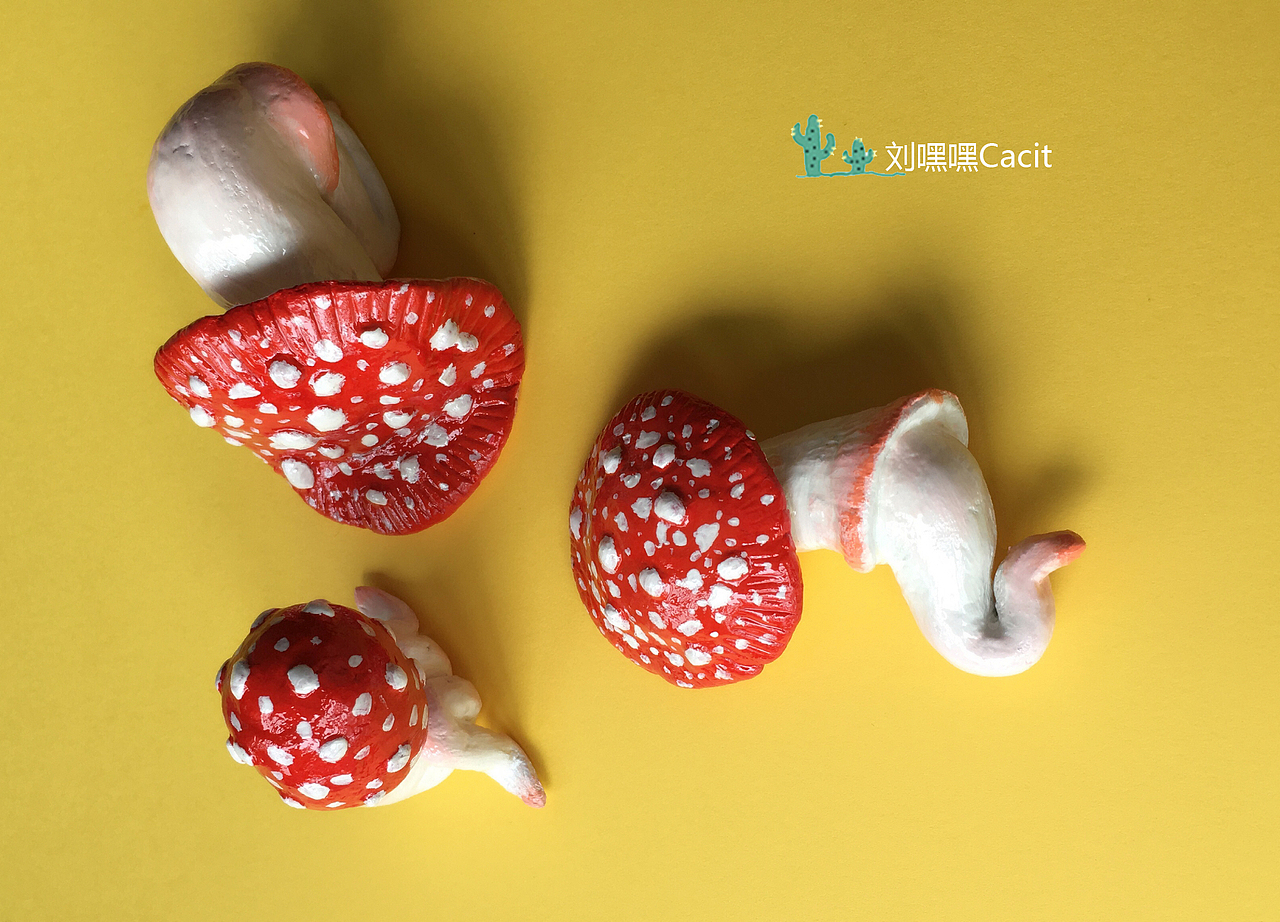 痛经蘑菇系列三只（图ZOTg0OTQ0Njg=） - 其他手工艺 - 站酷设计师刘嘿嘿weme原创素材 - 站酷ZCOOL