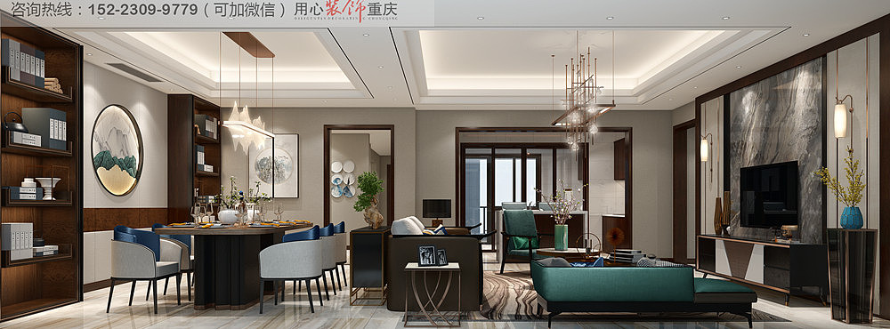 龙湖舜山府装修|舜山府联排别墅设计|兄弟装饰作品
