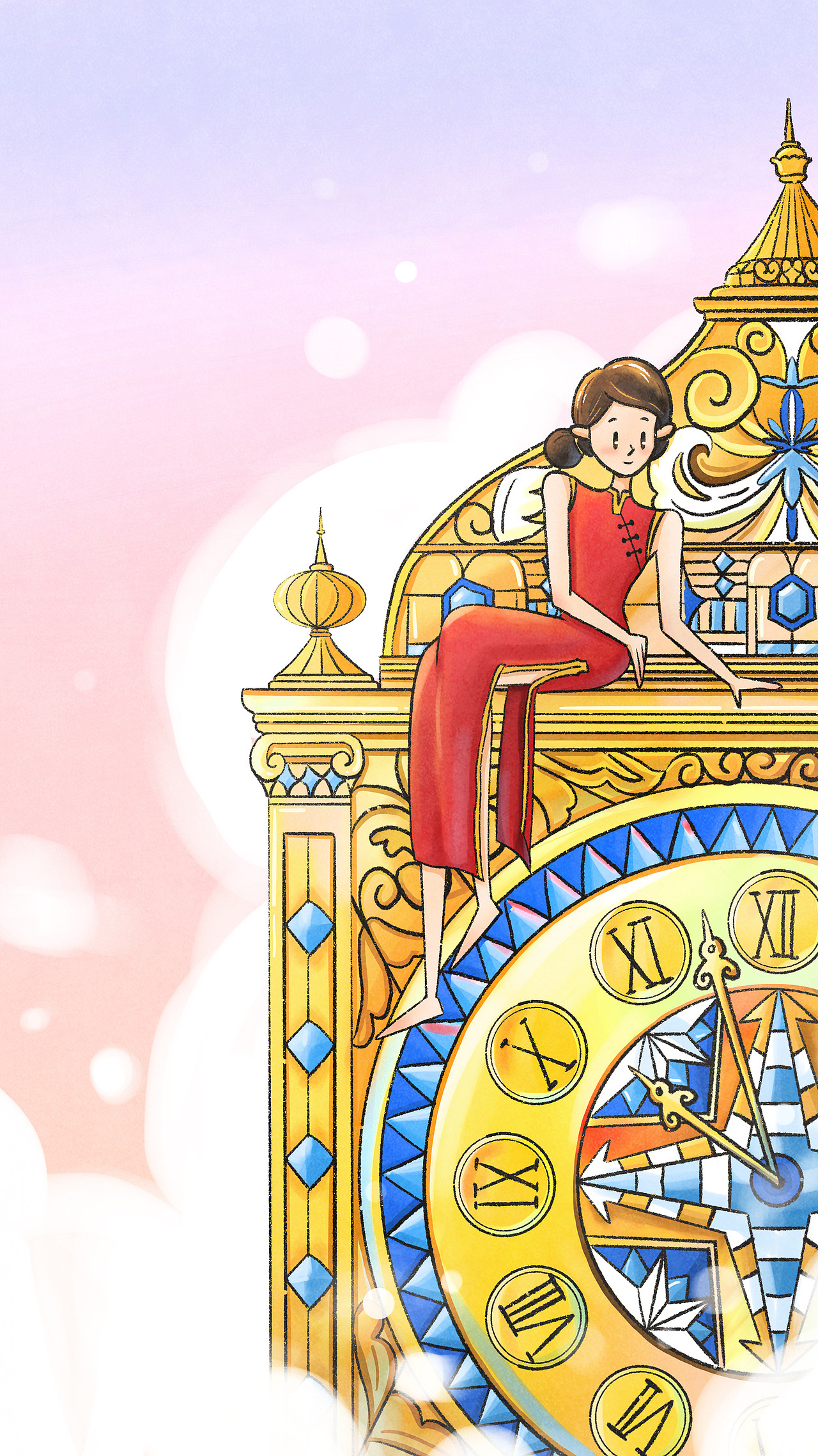 钟声伴侣（图ZMjE0NjQzMzM2） - 商业插画 - 站酷设计师Evelyn晶晶原创素材 - 站酷ZCOOL