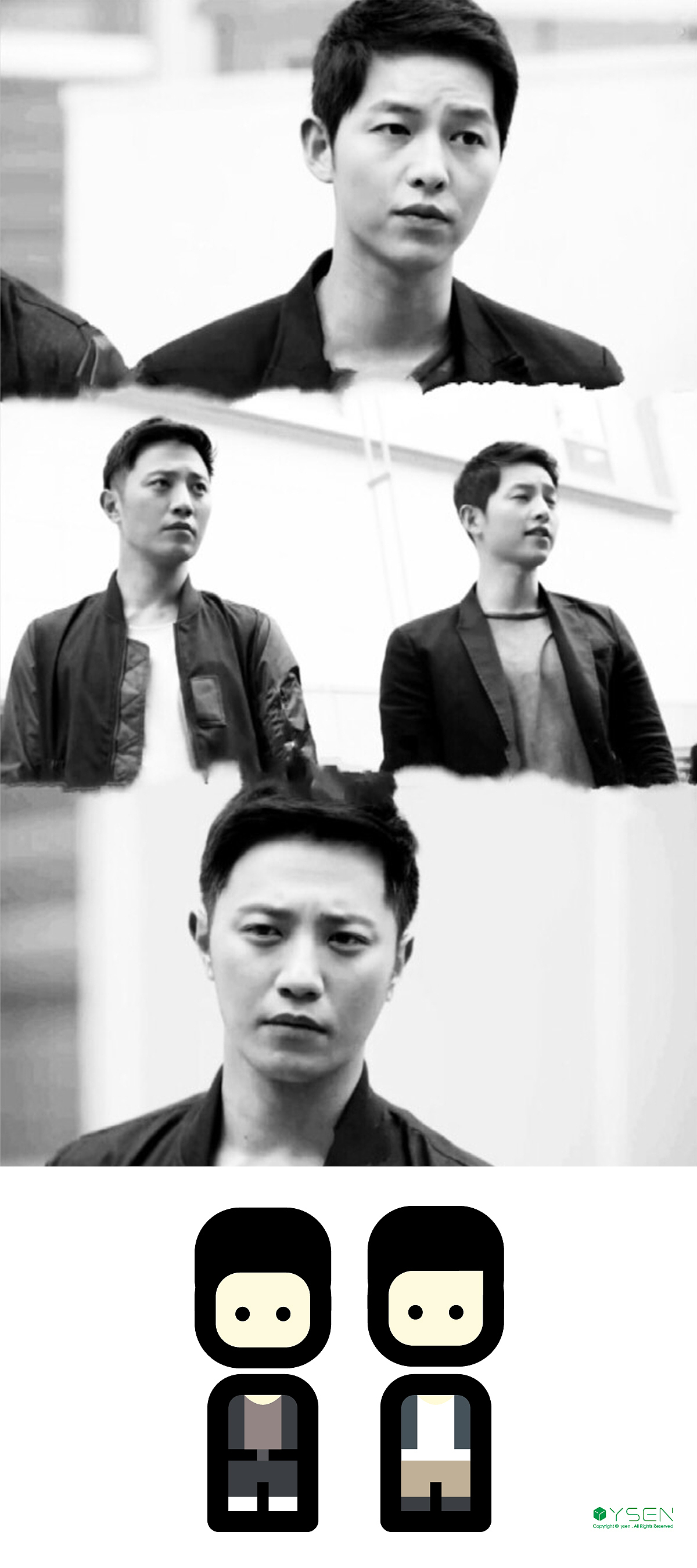 太阳的后裔-公仔-战友篇（图ZNDY0NTIyMTI=） - 图案 - 站酷设计师forestsen原创素材 - 站酷ZCOOL