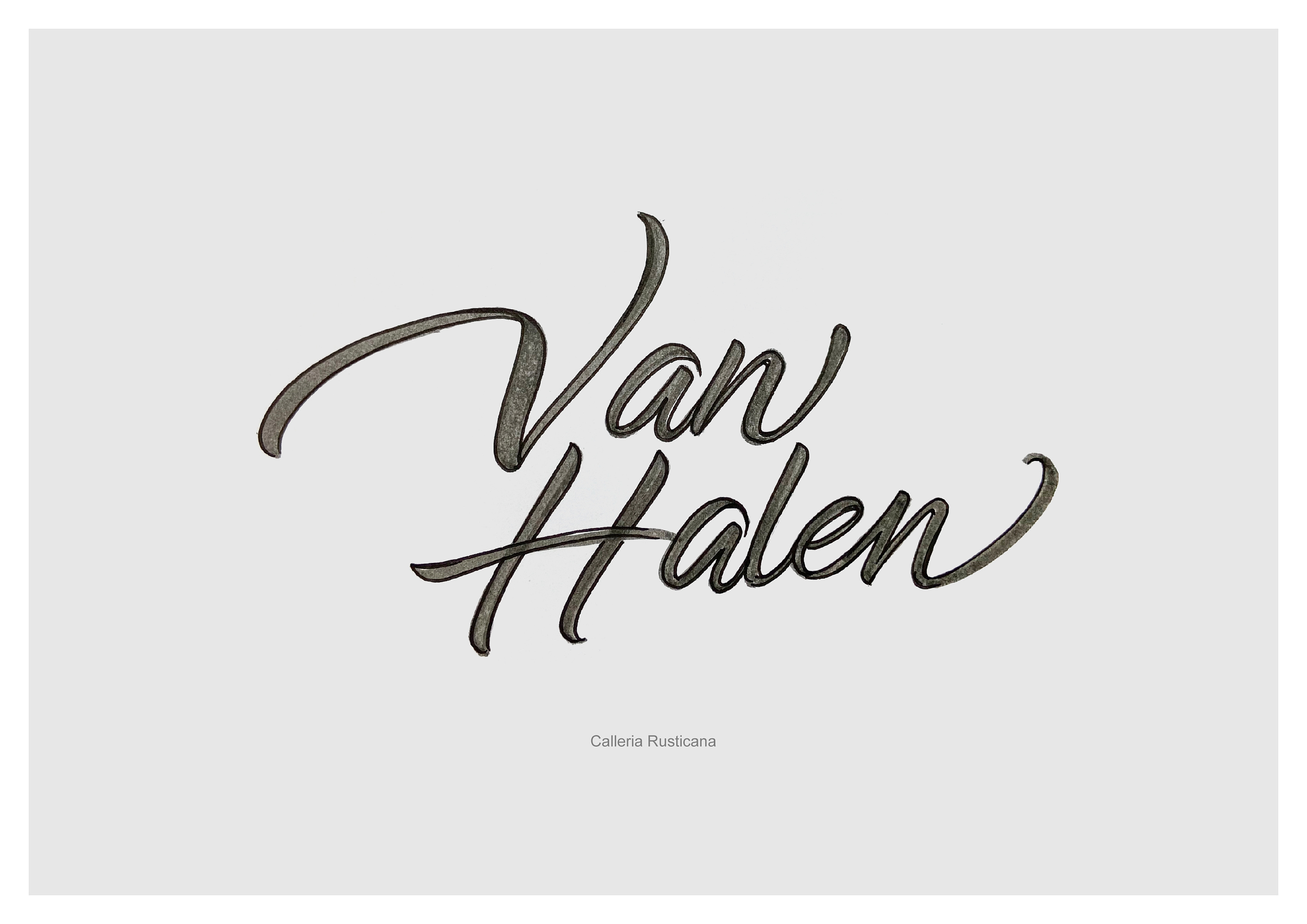 近期英文手绘字体