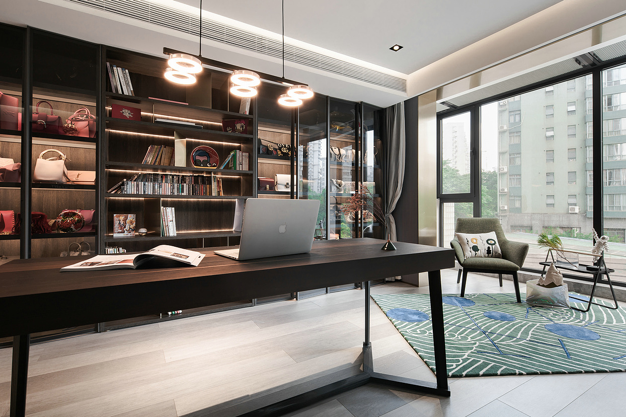 300㎡顶级复式,摩登而高贵的ARTDECO风,超个性