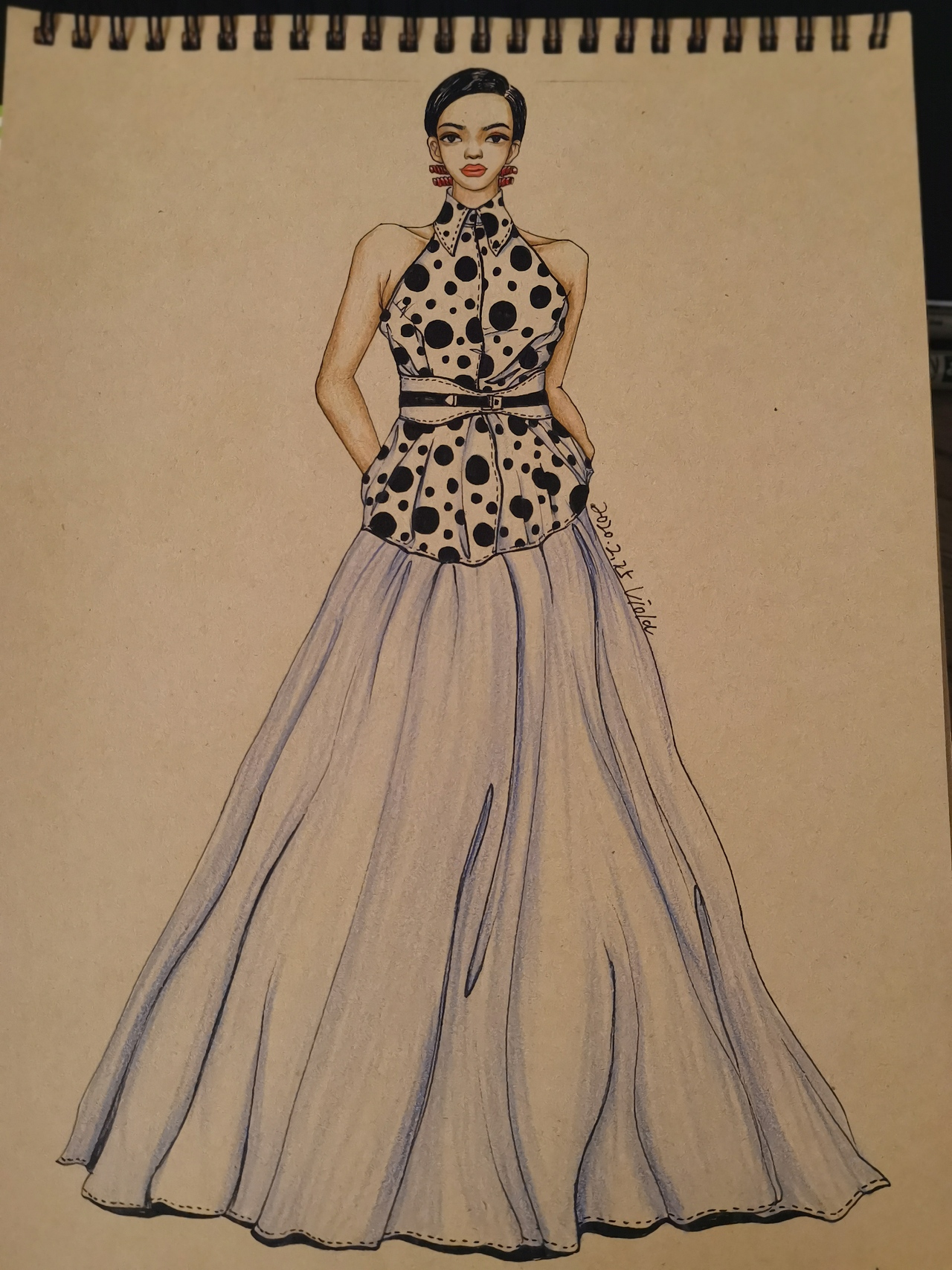 服装设计手绘稿