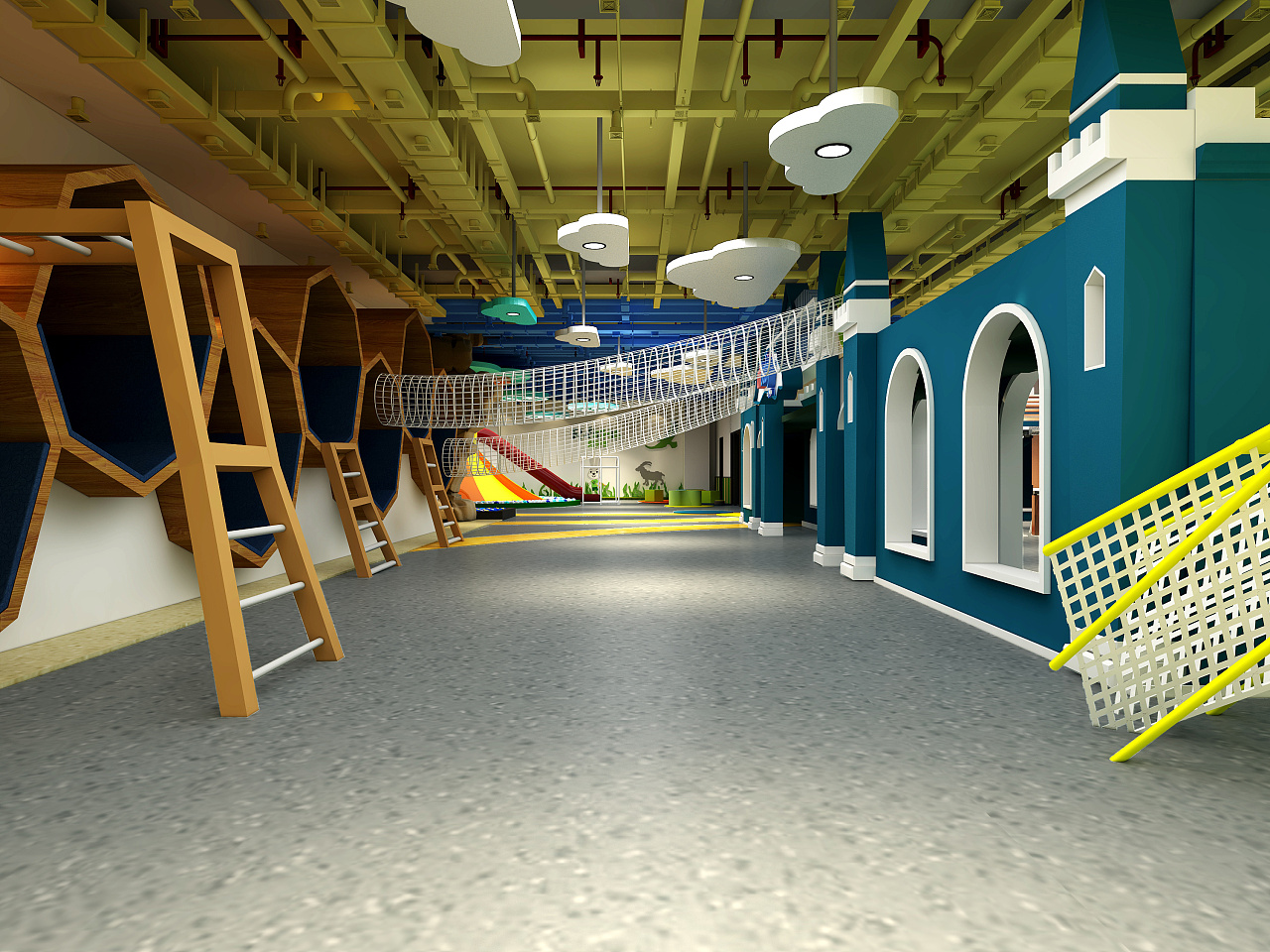 1992效果图出图充满童趣的儿童基地|空间|室内设计|Z53163066 - 原创作品 - 站酷 (ZCOOL)