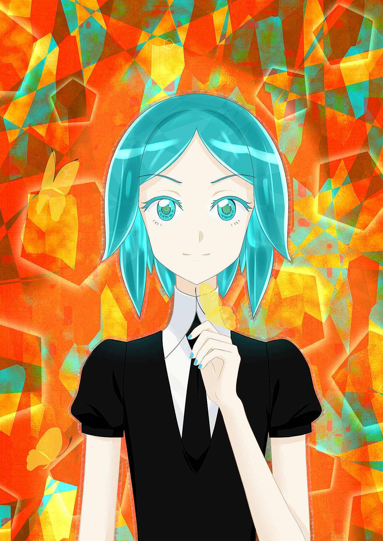 宝石之国磷叶石同人图