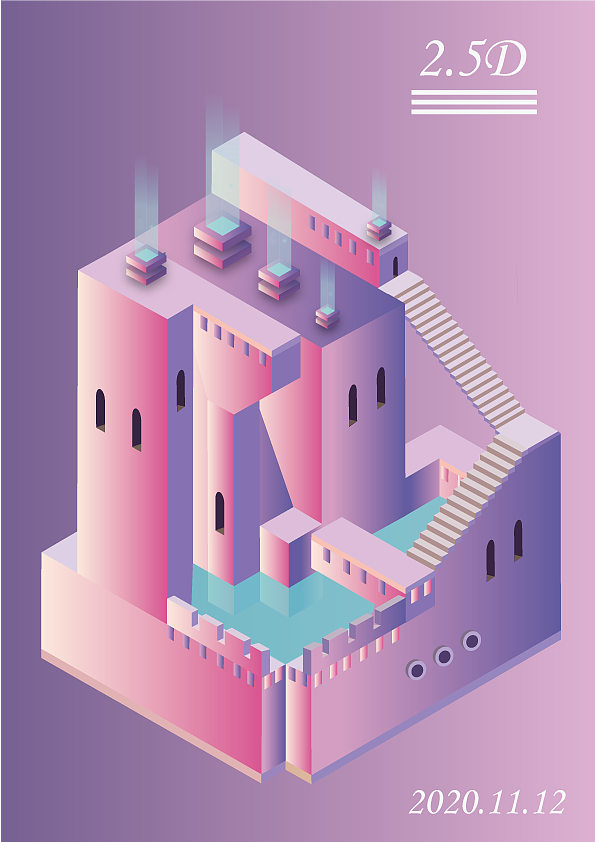 2.5D小插画（图ZMjM0MjQ5OTMy） - 创作习作 - 站酷设计师蒙奇哇原创素材 - 站酷ZCOOL