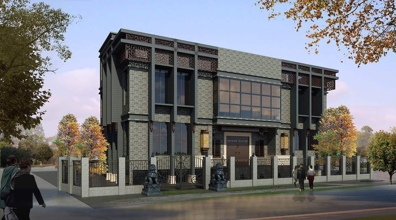 十八步岛别墅花园设计效果图