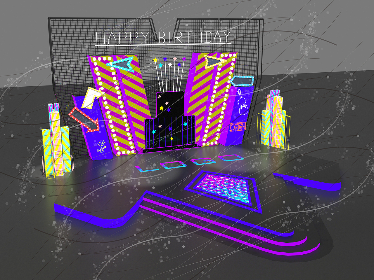 摩登潮流小舞台（图ZMTg3MDE5MjI0） - 其他三维 - 站酷设计师一根能量棒原创素材 - 站酷ZCOOL