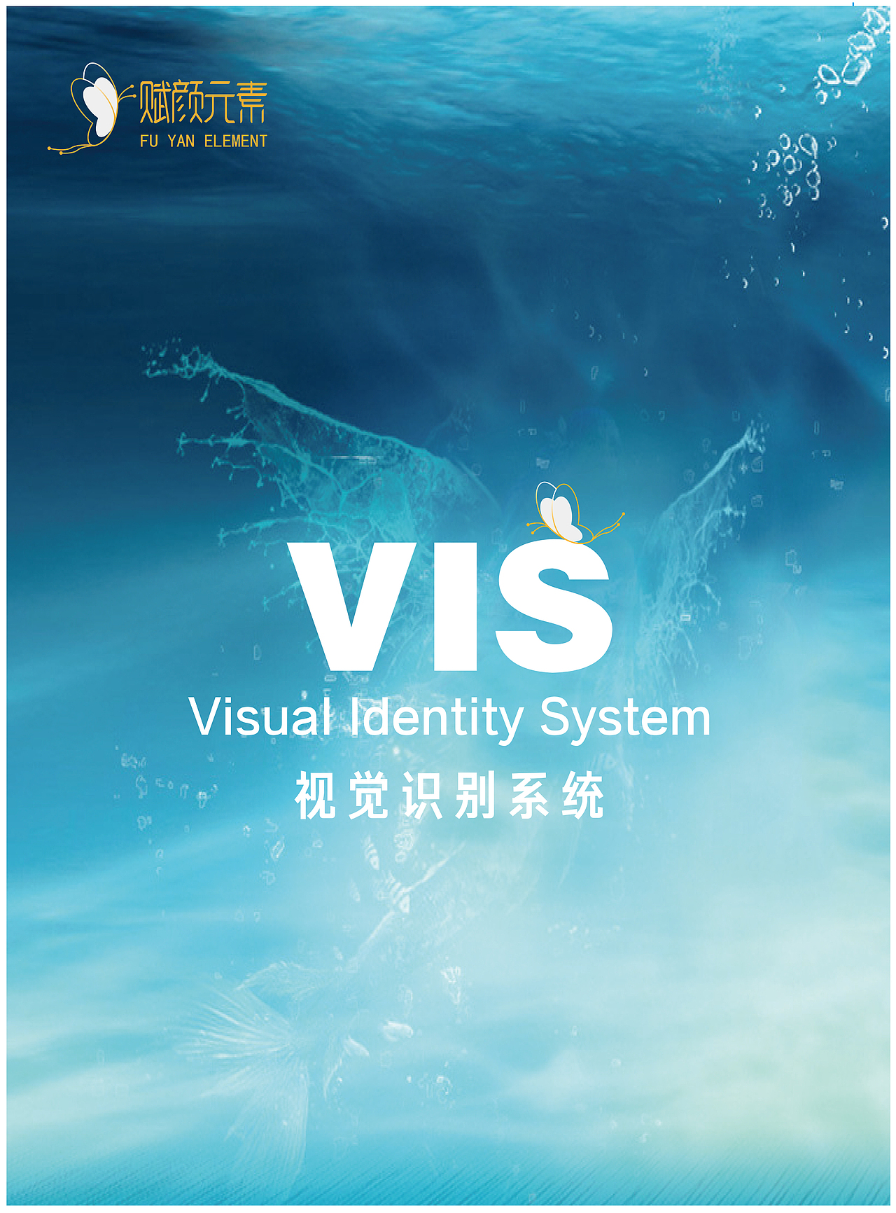 一套VI设计,品牌为赋颜元素。