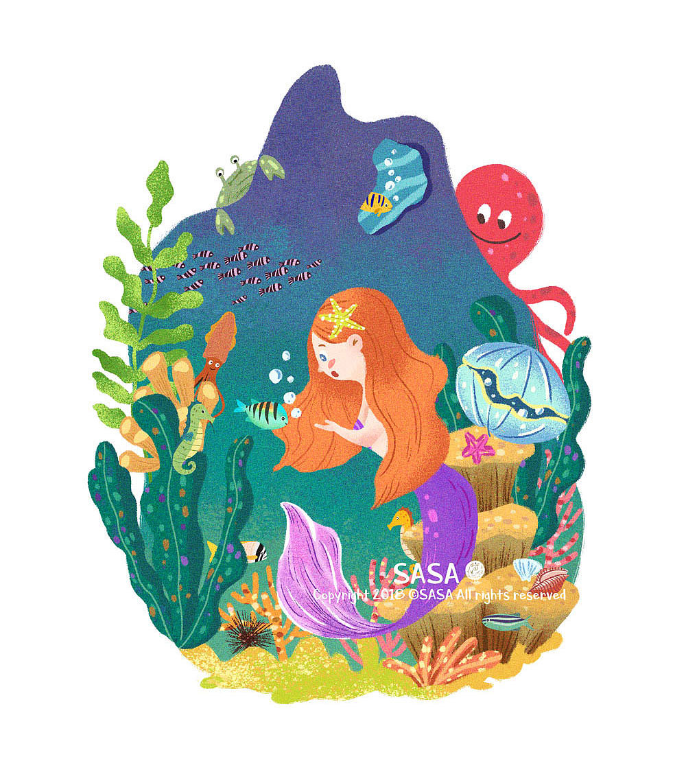 2019插画总结（图ZMTkyNDY0MzYw） - 儿童插画 - 站酷设计师sasa五小桃原创素材 - 站酷ZCOOL