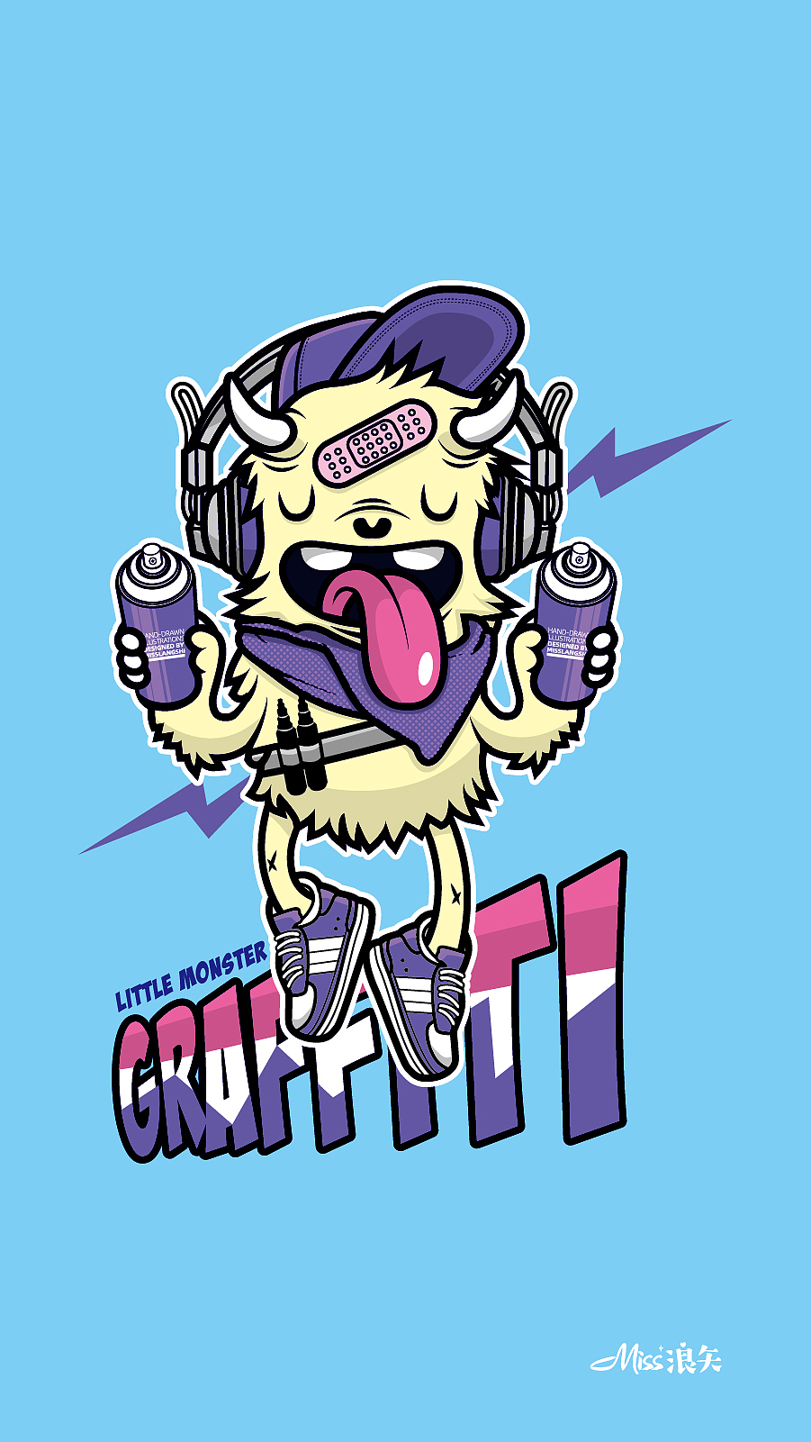 小怪兽系列插画（图ZMjM2NjIyMTUy） - 艺术插画 - 站酷设计师栀之木易原创素材 - 站酷ZCOOL