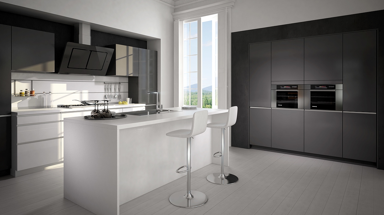 斯沃德不锈钢橱柜-法兰克福系列烤漆不锈钢门板