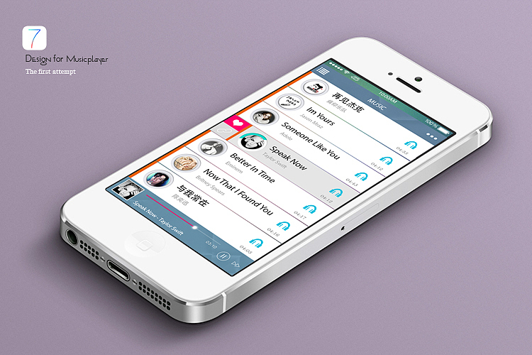 Music Player（图ZMTM0MjEwMDg=） - APP界面 - 站酷设计师_尼丫闭嘴原创素材 - 站酷ZCOOL