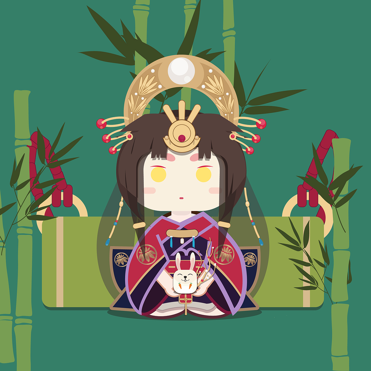 阴阳师矢量式神插画